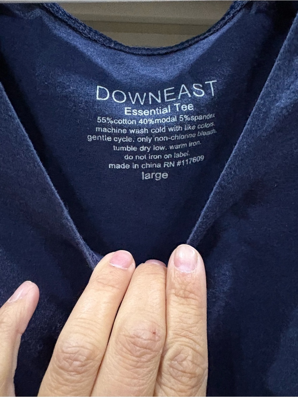 DownEast Navy Blue Cap Sleeve Tank Top - Picture 2 of 2